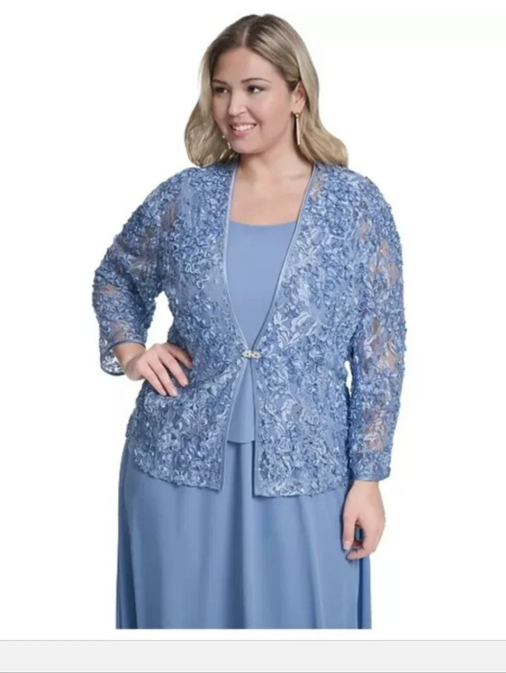 Jessica Howard NWT Lace Sequin Dress Jacket 16 2Piece Mother of Bride $169